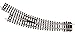 Peco ST-44 Setrack Right Hand Curved Turnout by Peco