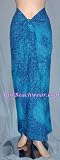 Full Size Pareo: Water Splash Blue