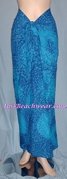 Full Size Pareo: Water Splash Blue