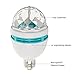 CHEEKON E27 3 Watt Triangle Bulbs RGB Color Changing Crystal Ball Effect DJ Disco Lamps LED Auto Rotating Stage Light for Party, Clubs, Bars and Home
