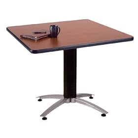 OFM MT42SQ-MAHOGANY 42 Inch Square Multi-Purpose Table - Mesh Base-Mahogany by OFM