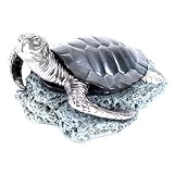 Outdoor Living : Metallic Giant Turtle on Rock