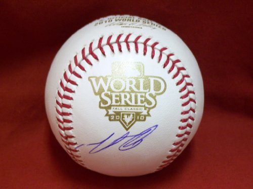 San Francisco Giants Matt Cain Autographed 2010 World Series Rawlings Official Game Baseball, Proof Photo of Matt Signing for Us.