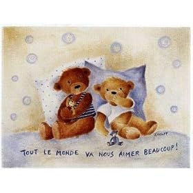 Tout Le Monde Va Nous Aimer Beaucoup by Jolle Wolff. Size 15.65 inches width by 11.50 inches height. High Quality Art Poster Print