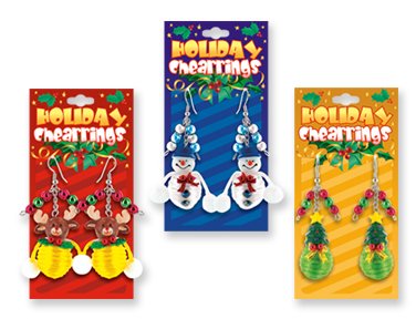 christmas earrings