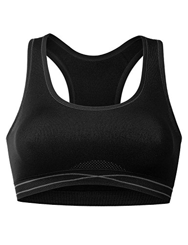 GIODANI Women Active Workout Fitness Seamless Racerback Sports Bra