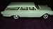 1961 Ford Country Sedan Stationwagon, Light Green, Hubley Dealer Promo/Coaster