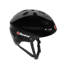 Razor V-17 Youth Multi-Sport Helmet (Black Gloss)