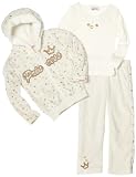  ... Girls Toddler 3 Piece Princess Velour Hoodie Set | Girls' Clothing