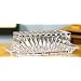 ALEXANDRIA COLLECTION 8 INCH OBLONG CRYSTAL BUTTER DISH WITH DOME