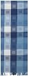 Hand Woven Elegant Jacquard 100% Cotton Cube BlueTable Runners 12x72 Inches Set of Two