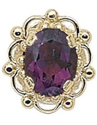 14 Karat Gold Amethyst Slide GS103-AMY