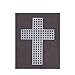 Darice 10-Piece Cross Shape Plastic Canvas, 3-Inch, Clear