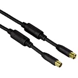 Hama Antennenkabel (Koax-Stecker auf Koax-Kupplung, 100dB, 1,5m)