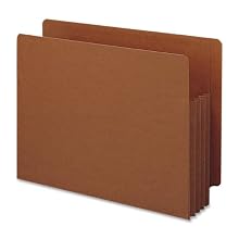Smead End Tab File Pocket, Letter, Straight, 3.5-Inch Expansion, Redrope, 10 per Box (73780)