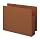 Smead End Tab File Pocket, Letter, Straight, 3.5-Inch Expansion, Redrope, 10 per Box (73780)