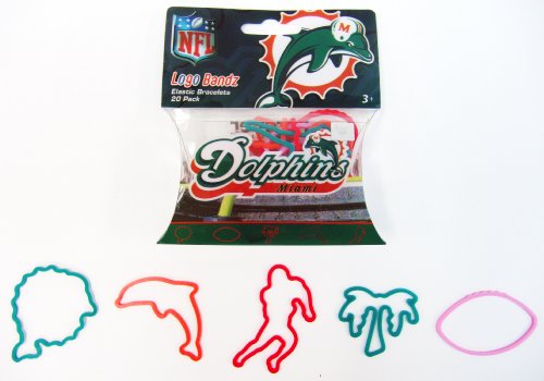 Forever Collectibles NFL Miami Dolphins Logo Bandz 2nd Version