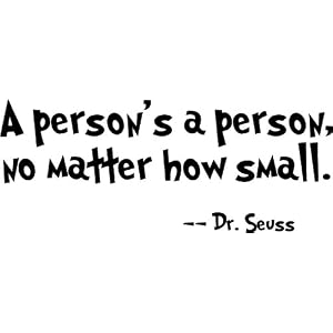New Dr. Seuss Quote Vinyl wall Art Decal Decor A Person's a by 