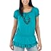 Girls' Xhilaration  Short-Sleeve Tunic - Zinger Turquoise