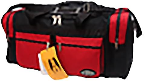 Ez Luggage Travel Gear 30" Duffel Bag Dual Front Pockets (Red/Black)