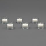 Set of 72 Clear Glass Tealight Candle Holders