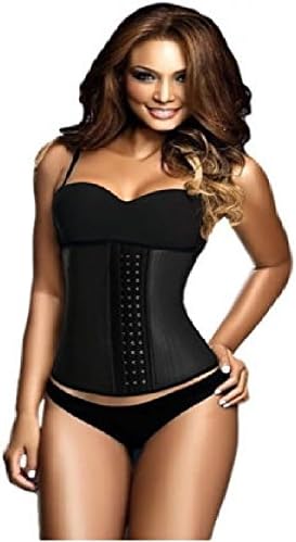 FitChick Waist Training Corset Womens Faja Waist Clincher Heavy Duty Shaper Toning Slim Down (6XL, Black)