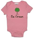 Inspire Clothing Be Green Bodysuit Bubble Gum, 3-6 Months