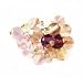 Marana Jewelry- Raindrops Collection- Rainbow Fluorite Gemstone Cluster Ring