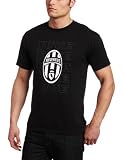 Euro Soccer Men's Juventus Shield Logo Tee, Rich Black, Large