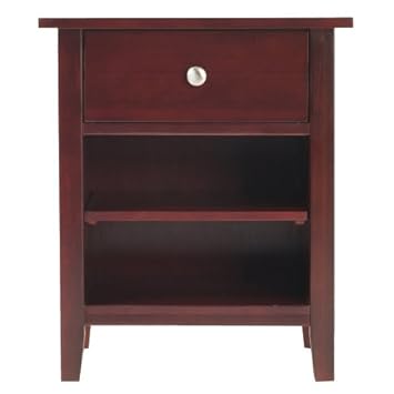 Modus Furniture Newport 1 Drawer Nightstand Cordovan