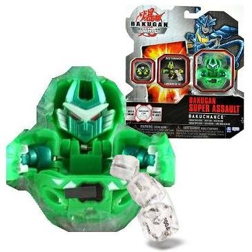Bakugan Super Assault New Gundalian Invaders BakuChance (Green) Ventus Mystic Elico Chancer DICE THROWER w/DNA CODE (FACTORY SEALED)
