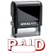 PAID Office Stock Self-Inking Rubber Stamp