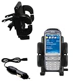 HTC Faraday Auto Vent Holder with Car Charger - Uses Gomadic TipExchange