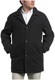 London Fog Men's Wool Blend Button Front Car Coat