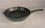 French Home Green Round Grill Pan