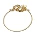 SENFAI 3 Colors Imperial Dragon Adjustable Wire Bracelet (gold)