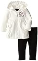 Calvin Klein Baby-Girls Infant Hoody with Black Pull On Pants