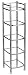 Zenith Studio Accents Linen Tower, Chrome