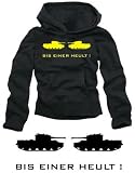 Bis einer heult ! Kapuzensweatshirt schwarz / gelb