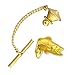 Creative Pewter Designs Largemouth Bass Fish Leaping 22k Gold Plated Tie Tack, Tie Pin, Jewelry, FG085TT