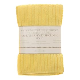 Gourmet Classics Yellow Microfiber Dish Cloth, Set of 4Gourmet Classics Microfiber Dish Cloth, Set of 4