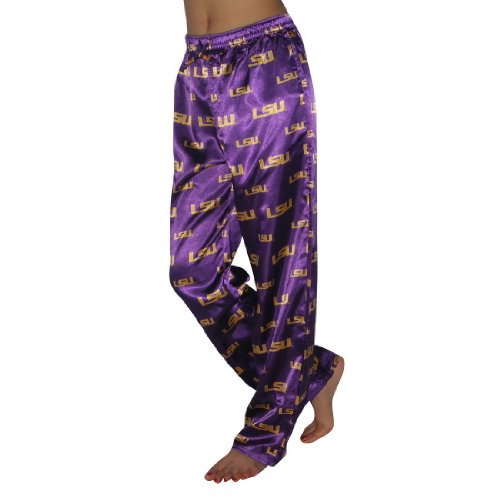 Womens NCAA LSU Tigers Comfortable Fit Sleepwear / Pajama Pants - Purple & Yellow (Size: S)