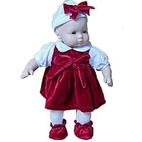Christmas Time Outfit - Designed to Fit 15 American Girl Bitty Baby Dolls FREE SHIPPING