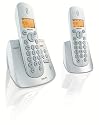 Philips CD2452S/02 Schnurloses DECT-Telefon mit Anrufbeantworter, inkl. Zusatzhörer und Ladeschale, vollständig vorkonfiguriert