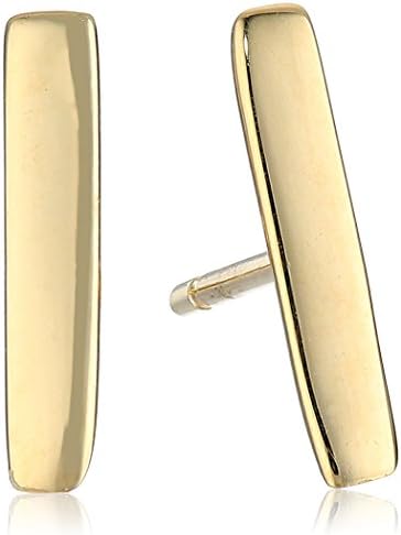 Adina Reyter Tiny Bar Posts 14k Yellow Gold Stud Earrings