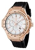 Men039s Maverick Chronograph White Dial Black Rubber on sale