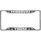 FANMATS NCAA University of Missouri Tigers Chrome License Plate Frame