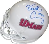 Victor Cruz signed UMass Minutemen Schutt Authentic Mini Helmet- Steiner Hologram