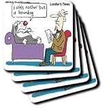Londons Times Funny Dogs Cartoons - Ain t Nothin But A Houndog - Coasters