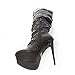 V-Luxury Womens 11-VICKY18 Closed Toe Platform Stiletto Heel Knee High Boot